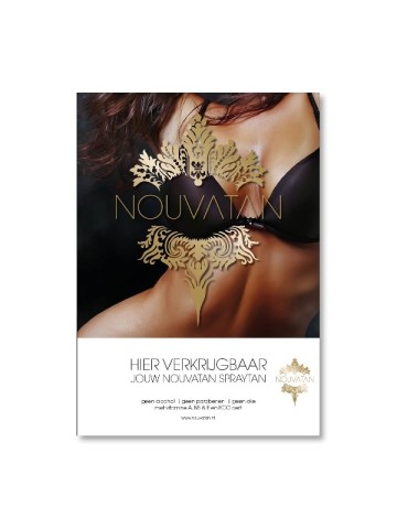 Schitterende poster van Nouvatan spray tanning