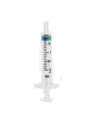 injectiespuit 2ml 3 delig luer-lock 100 stuks