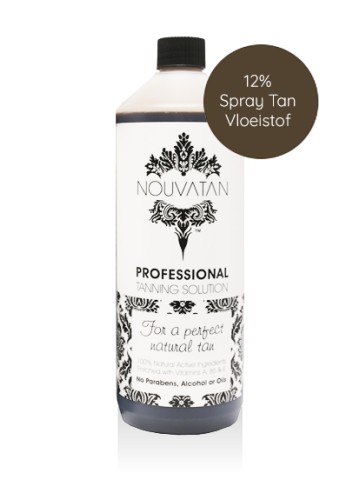 Spraytan vloeistof of lotion van 12% DHA. 100% Organic van Nouvatan