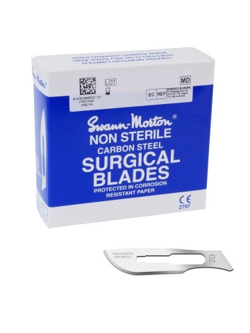 Swann Morton pedicure mesjes nummer 20 - niet steriel - 100 scalpels