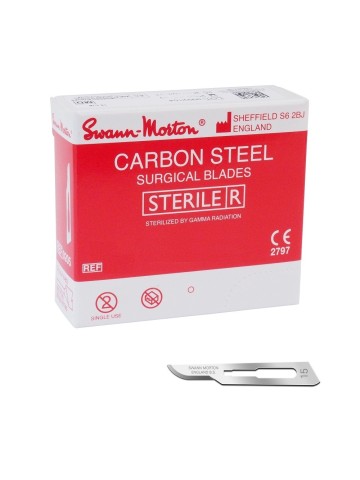 Swann Morton pedicure mesjes nummer 15 - steriel - 100 scalpels