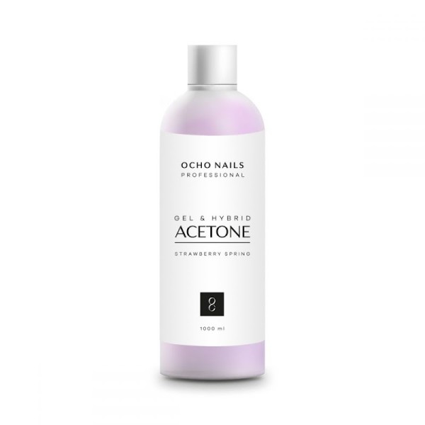 Aceton Aardbei (nagellak remover) 500ml of 1000ml voor professionals