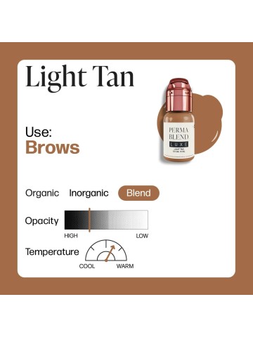 Perma Blend Luxe - Light Tan 15ml. pigment voor wenkbrauwen | warm