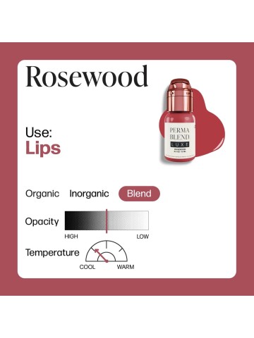 Perma Blend Luxe - Rosewood 15ml. lippigment voor full lips of blush