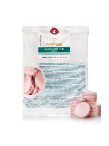 Titanium hars of wax discs. Roze schijfjes in zak van 1 kg