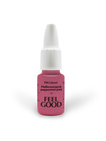 Feelgood Pigment  - 15 - Peppermint Pink 3ml. is een roze kleur voor een lipliner pmu of full lips