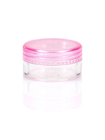 Lege sample cosmetica potjes 10st. - verschillende kleuren